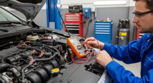 Using a multimeter to test car wiring and electrical circuits