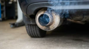 worn piston rings causing blue smoke from exhaust