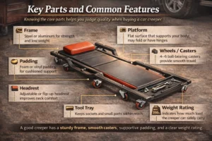 Key Parts and Common Features of a Car Creeper