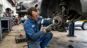 damaged wheel bearing causing grinding noise while driving