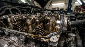 turbo engine wear leading to blue smoke from exhaust