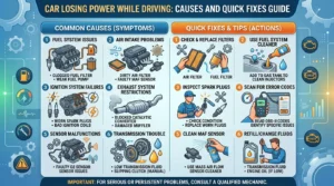 fuel system issue causing car losing power while driving