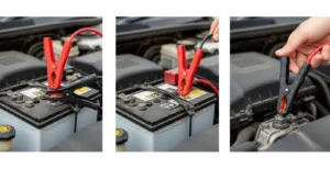 how portable jump starter works step by step connection