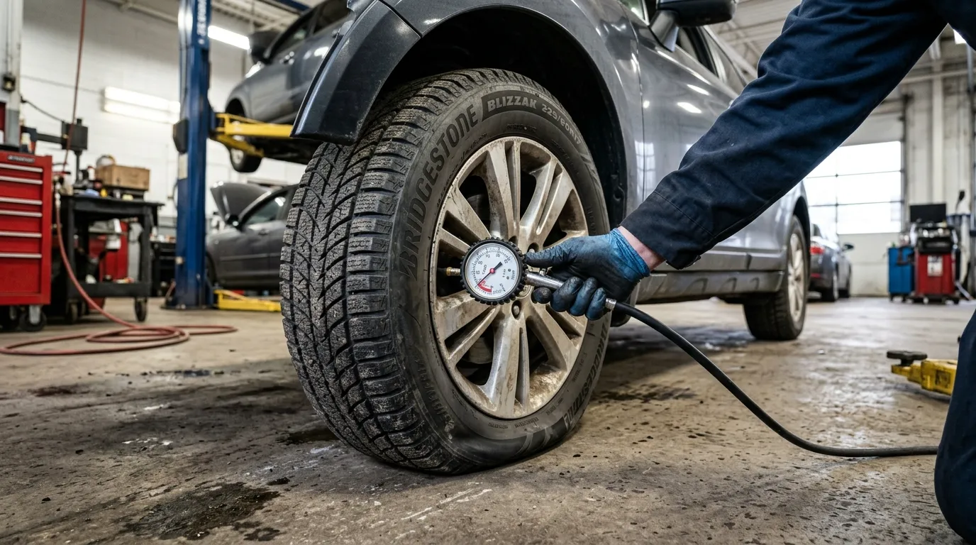 low tire pressure causing poor fuel economy mileage drop