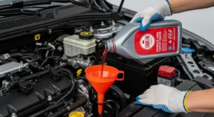 refilling transmission fluid to fix low fluid problem
