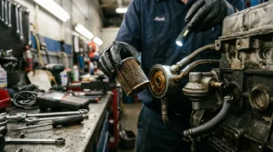 mechanic diagnosing car losing power issue quick fix