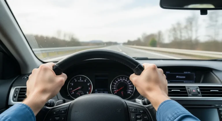 Driver experiencing steering wheel vibration while driving at highway speed
