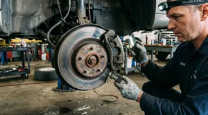 stuck brake caliper causing car pulling to one side