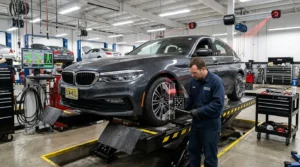 wheel alignment issue causing car vibration at high speed