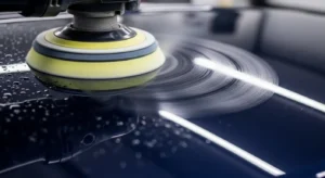 car polishing and waxing for glossy showroom finish