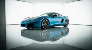 car showroom shine after professional detailing