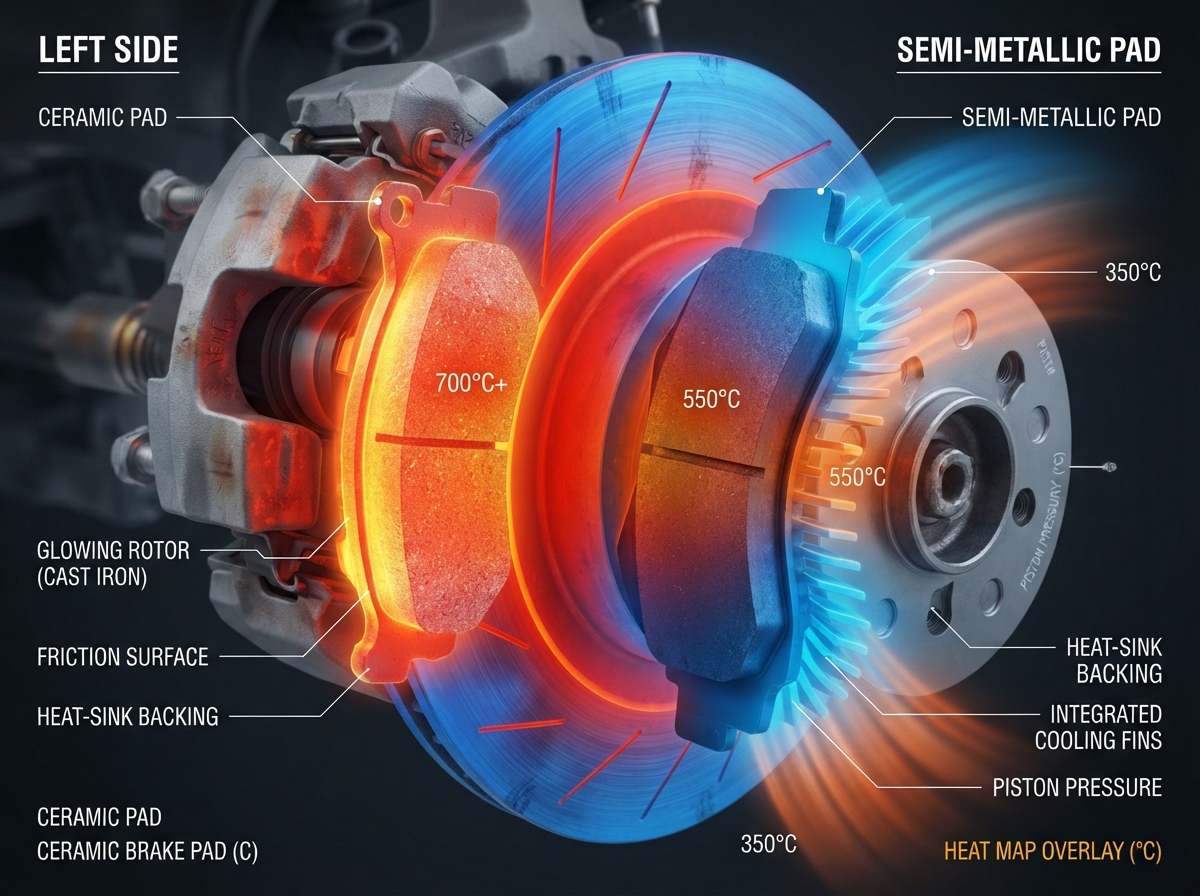 Ceramic Vs Semi Metallic Brake Pads: Which Is Better?