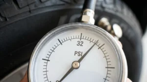 adding air to tire after checking pressure