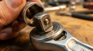 how to attach socket to ratchet wrench correctly