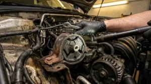 bad engine mount causing car vibration while idling