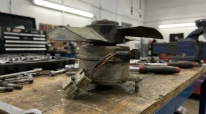 faulty radiator fan motor causing engine overheating