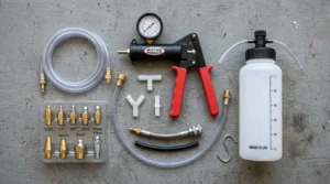 brake bleeder kit parts and components overview