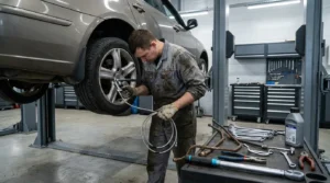 repairing brake fluid leak in vehicle braking system