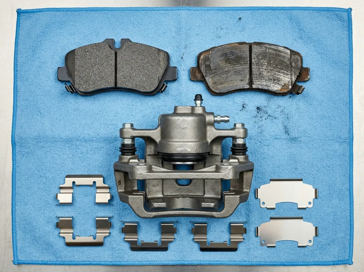 Brake Grinding Noise Causes: 7 Common Fixes:https://motoradvises.com/brake-grinding-noise-causes/"brake grinding fix, brake grinding noise, brake grinding noise causes, brake noise diagnosis, car brake repair tips, grinding noise when braking, how to stop brake grinding, rotor grinding noise, worn brake pads symptoms"