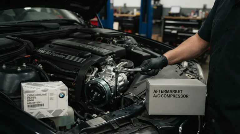 OEM vs aftermarket AC compressor comparison for reliability, cost, and performance