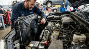 low coolant level causing car engine overheating