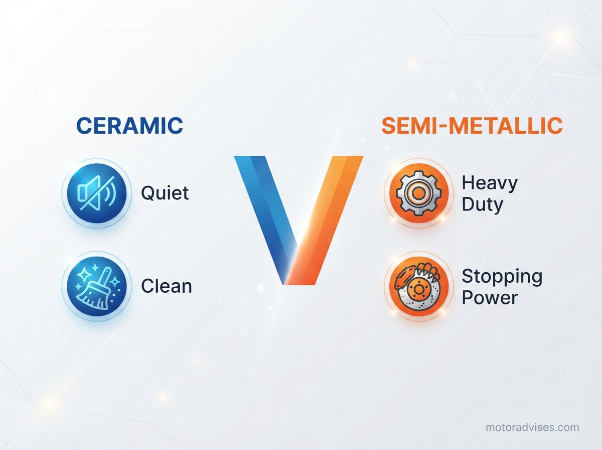 Ceramic Vs Semi Metallic Brake Pads Which Is Better