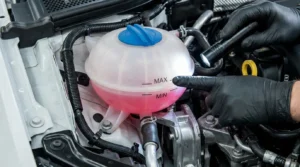 checking coolant level for radiator maintenance