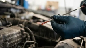 checking transmission fluid level and condition