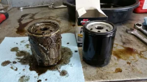 Clogged Oil Filter Restricting Oil Flow