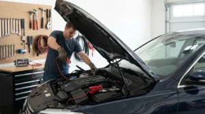 disconnecting car battery maintainer safely after charging