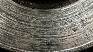 damaged brake rotor causing grinding sound while braking