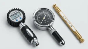 different types of tire pressure gauges digital and analog