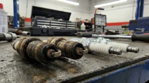 dirty spark plugs causing rough idle when cold