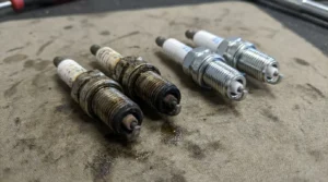 dirty spark plugs causing rough idle and vibration