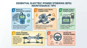 electric power steering wiring and connector inspection