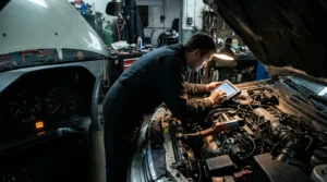 engine misfire caused by worn timing belt