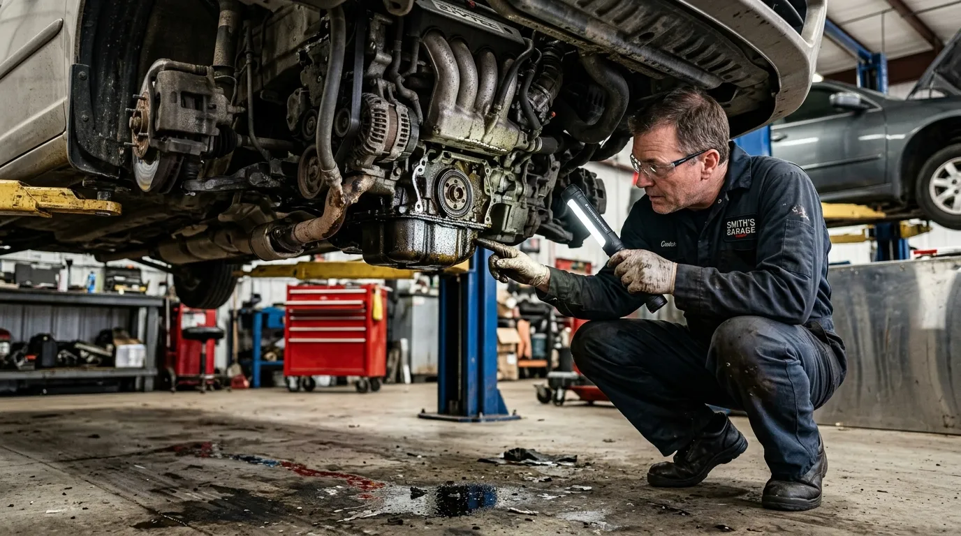 engine oil leak symptoms how to spot and fix guide