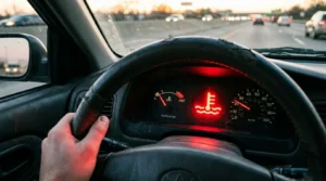 engine overheating warning caused by radiator fan failure