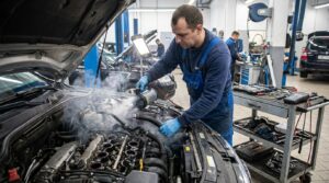 smoke test used to diagnose engine vacuum leak