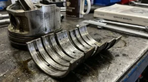 worn engine components causing low oil pressure