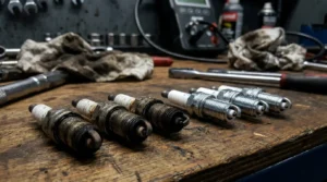 bad spark plugs causing car engine backfire problem