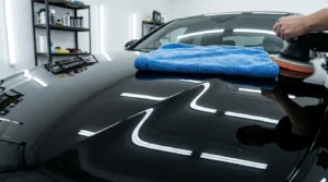 buffing and protecting car paint after polishing
