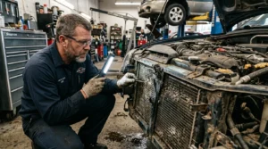 bad thermostat causing engine overheating problem