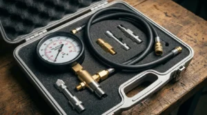 fuel pressure gauge tool and components overview