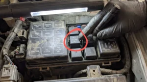 fuel pump relay location inside car fuse box