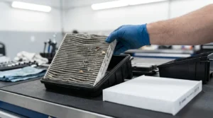 replace cabin air filter to maintain car ac system