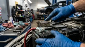 cleaning car battery terminals to prevent corrosion