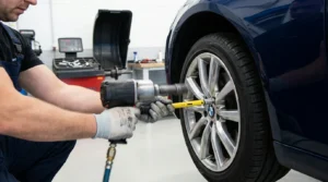 using torque stick to tighten lug nuts safely