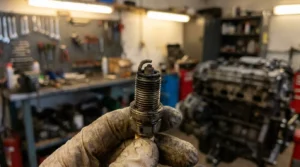 checking spark plug condition for engine maintenance