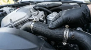 checking radiator hoses for cracks and leaks